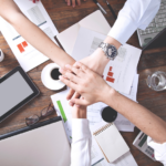 putting hands together