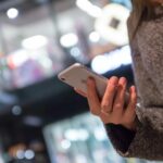 woman filming product review video