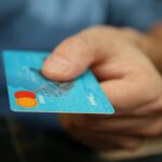 man holding a credit card