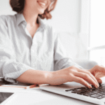 Customer shopping on eCommerce site.