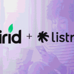 Virid and Listrak logos on gradient background